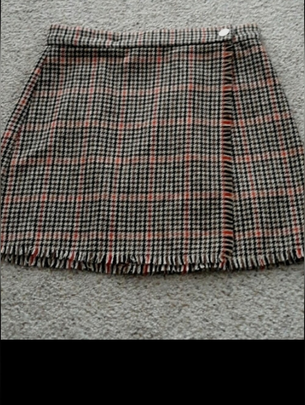 Y2k OU brian wrap mini skirt
